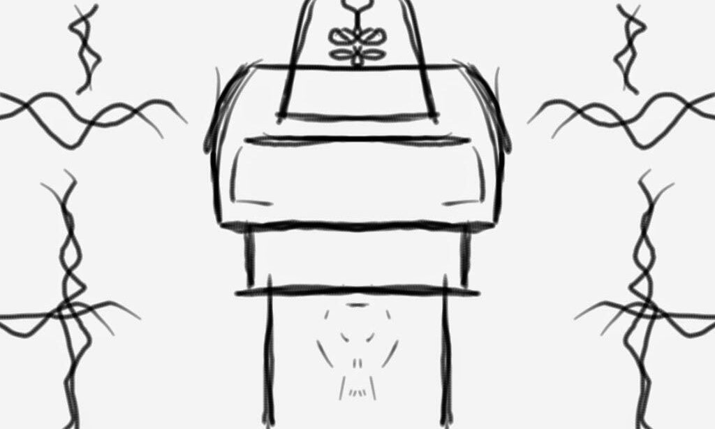 Lo que nace de la vida. 
Ejercicio de imagen de produccion automática según el automatismo del surrealismo 