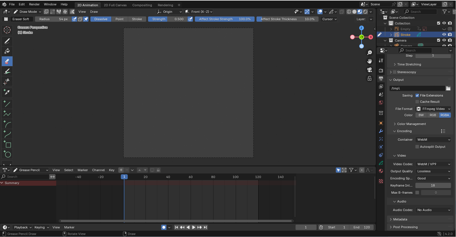 Recursos: Plantilla para stickers animados de telegram en Blender